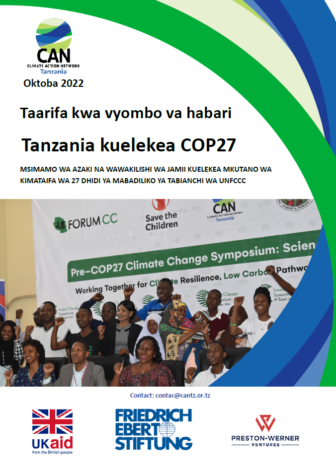 Press Release: Tanzanian Pre-COP27-Conference (Swahili)