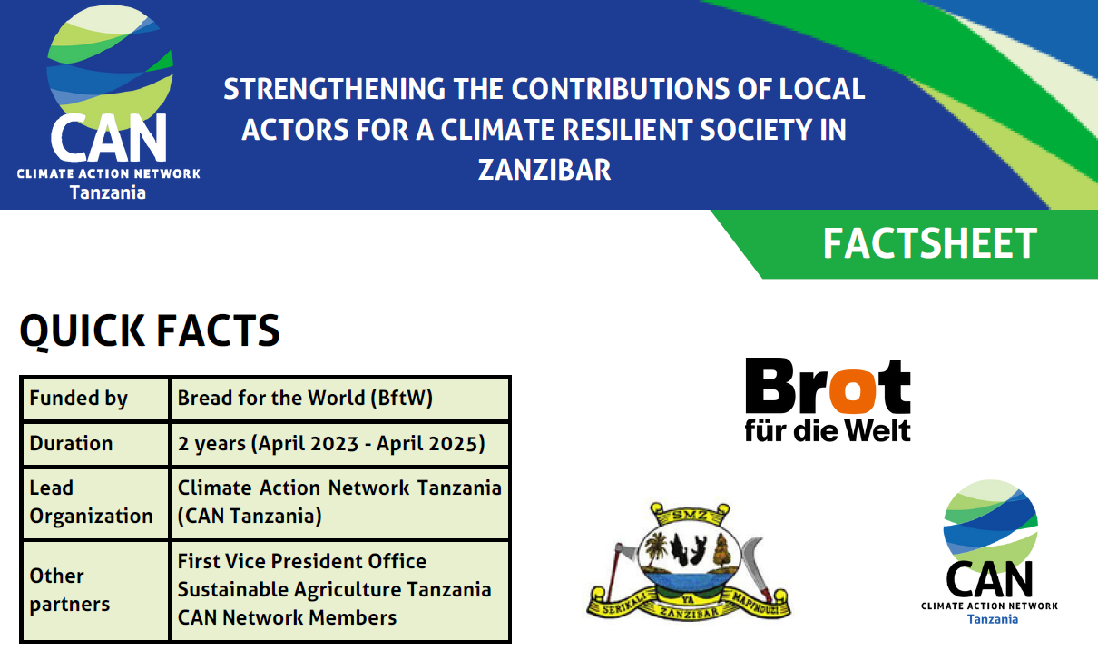 Zanzibar Project Factsheet