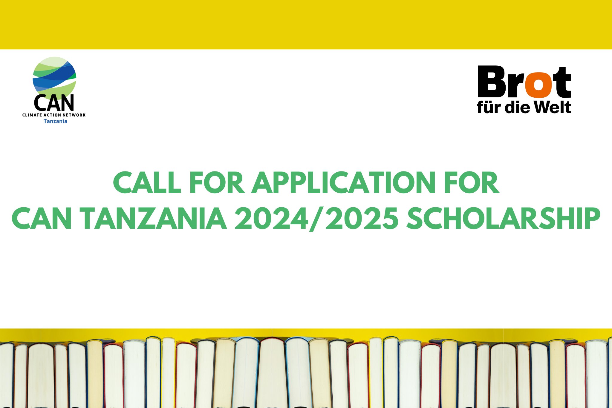 Call for Application for CAN Tanzania 2024/2025 Scholarship